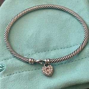 David Yurman Diamond Heart Bracelet